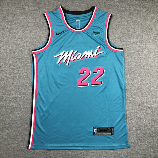 Men's Miami Heat Jimmy Butler #22 NBA Blue Swingman Jerseys