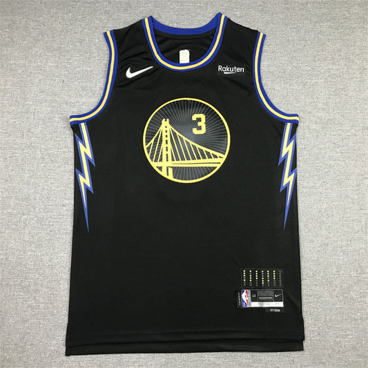 Men's Golden State Warriors Jordan Poole #3 City Edition Black Classic Jerseys