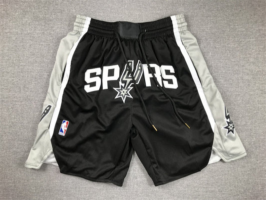 Men's San Antonio Spurs Black Pocket Shorts1