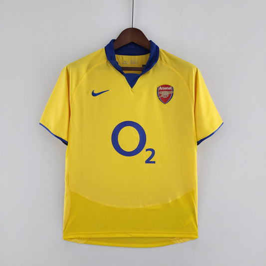 Arsenal 2003-05 Away Jersey – Yellow Nike O2 Invincibles Retro Football Shirt | Henry Bergkamp Vieira