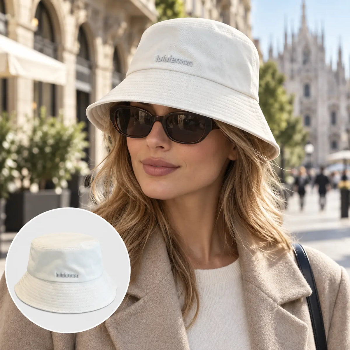 Independent Bucket Hat worn by a model