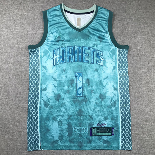 Men's Charlotte Hornets LaMelo Ball #1 Teal Select Series Swingman Jerseys