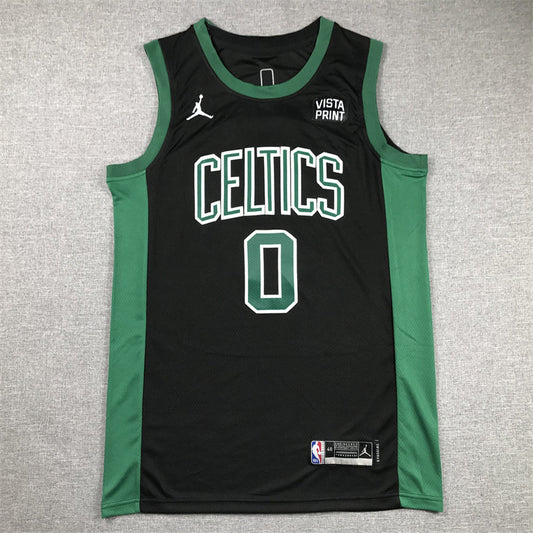 Men's Boston Celtics Jayson Tatum #0 Black 2022/23 Statement Edition Swingman Jerseys