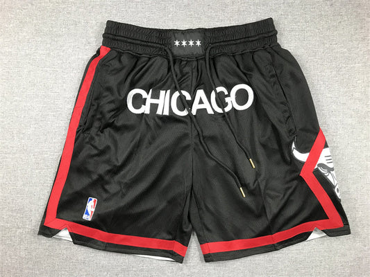 Men's Chicago Bulls Black 2023/24 Pocket Shorts1 City Edition