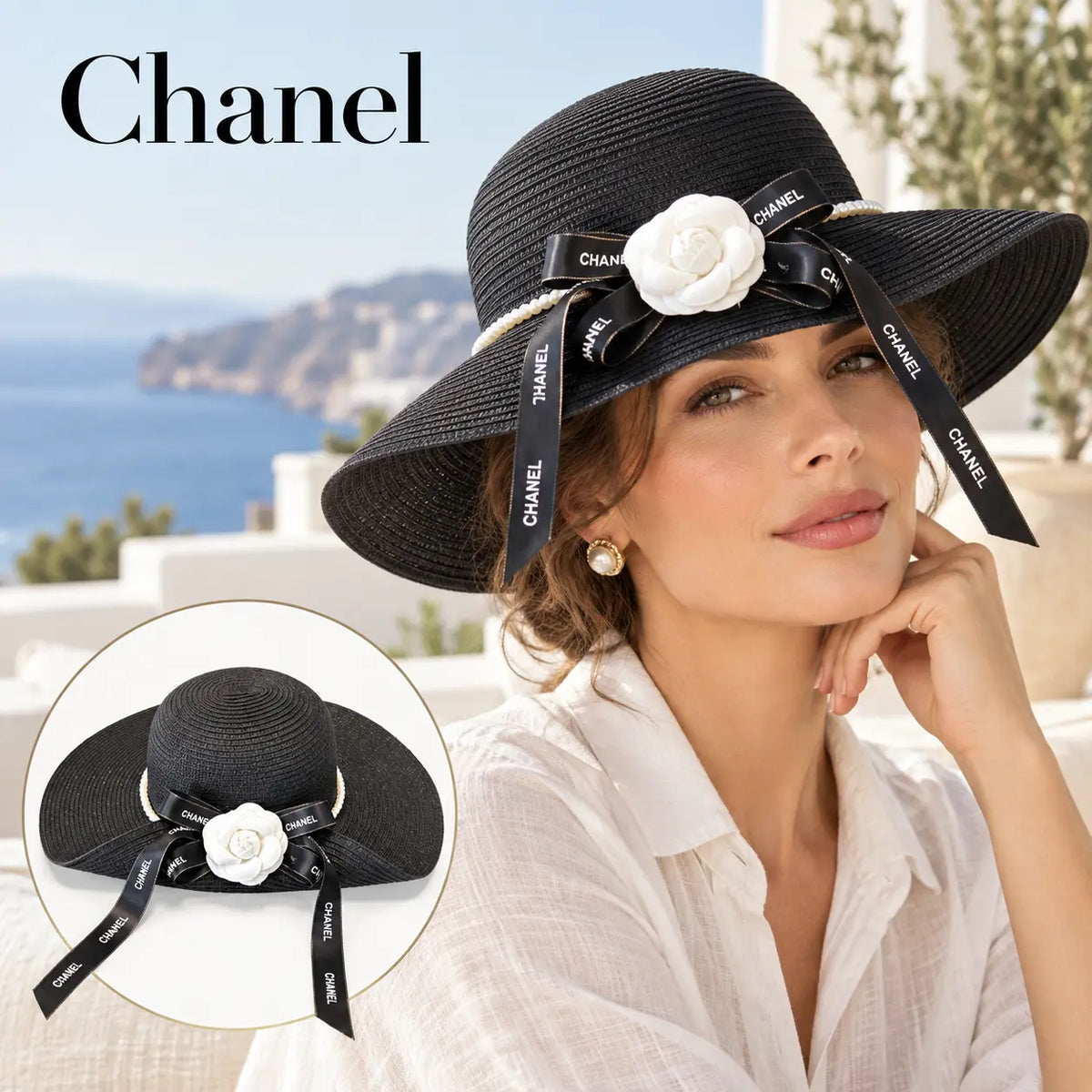 Chanel Straw Hat - image 1