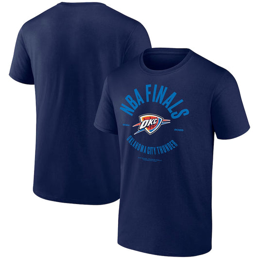 Men's Oklahoma City Thunder Fanatics Navy 2025 NBA Finals Charging Foul T-Shirt