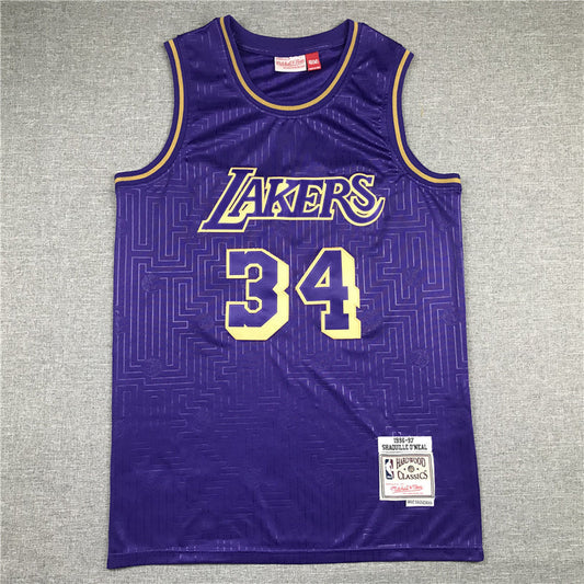 Men's Los Angeles Lakers Shaquille O'Neal Hardwood Classics Swingman Jerseys