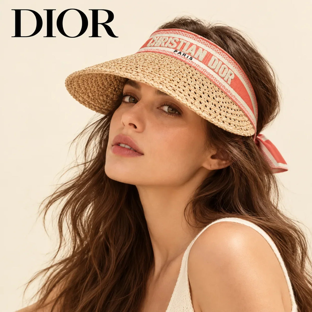 Dior Embroidered Visor - image 1