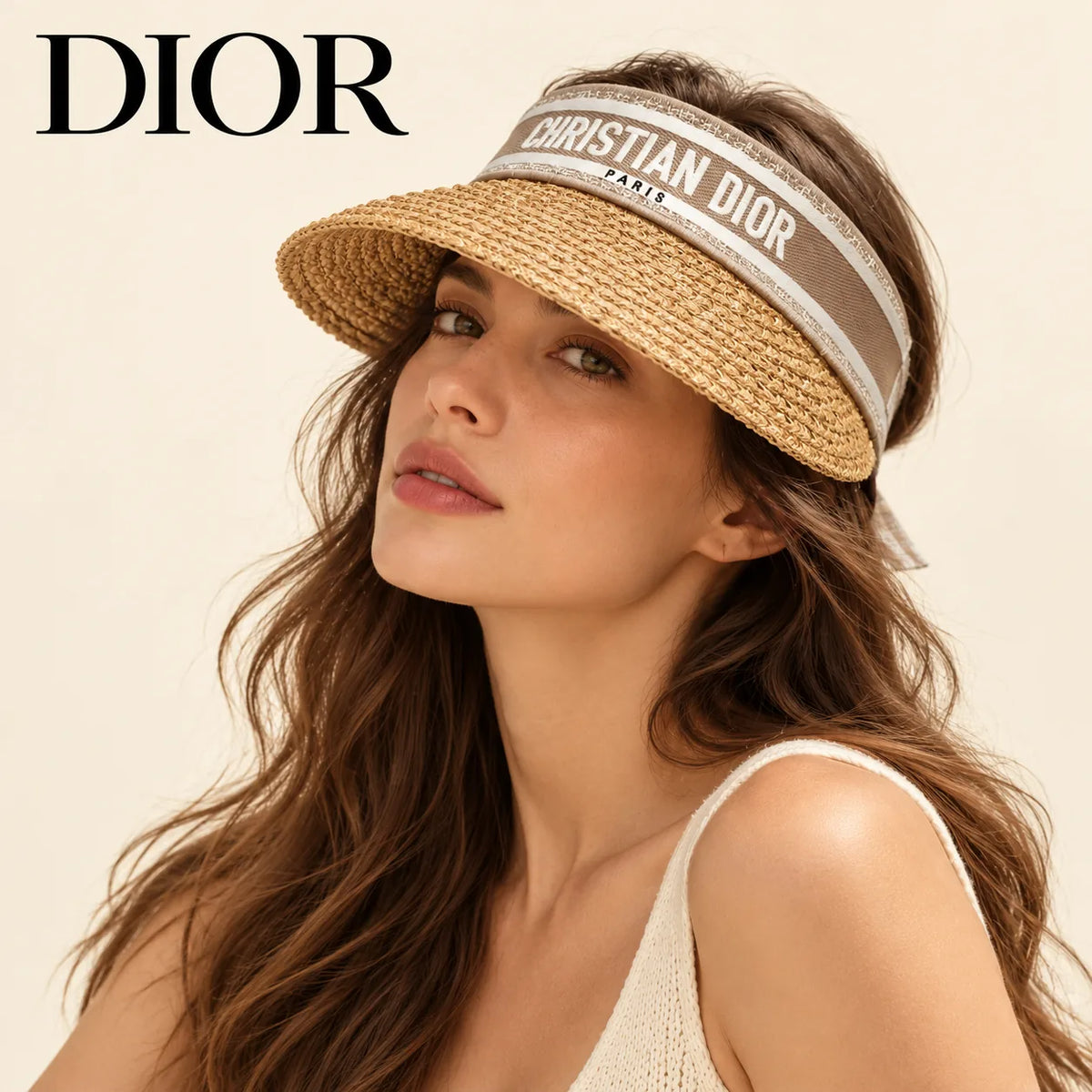 Dior Embroidered Visor - image 1