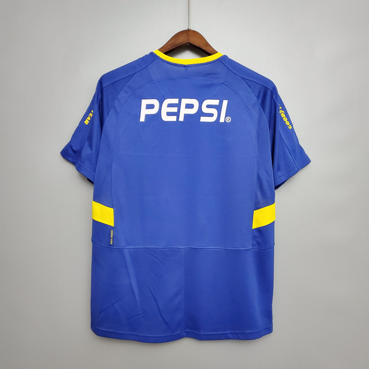 Boca Juniors 2003-04 Home Jersey – Blue Yellow Nike Pepsi Copa Libertadores Retro Football Shirt
