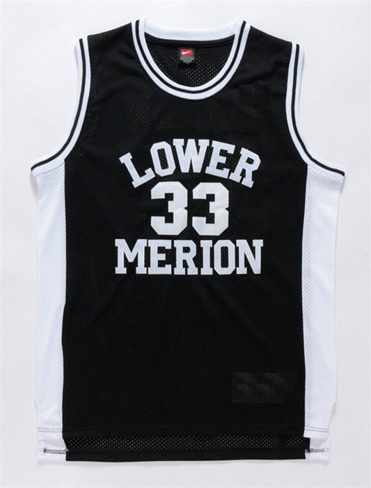 Men's Los Angeles Lakers Kobe Bryant #33 Lower Merion High School Jerseys Black