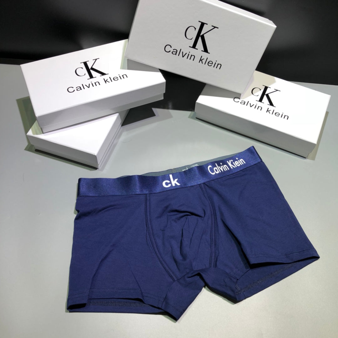 Calvin Klein Blue Broad Waist Small Monogram Boxer Briefs, image 1