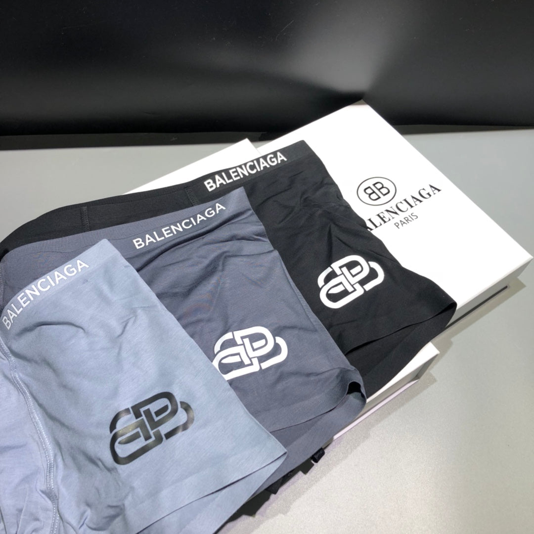 Balenciaga Grey Small Outline BB Boxer Briefs, image 7