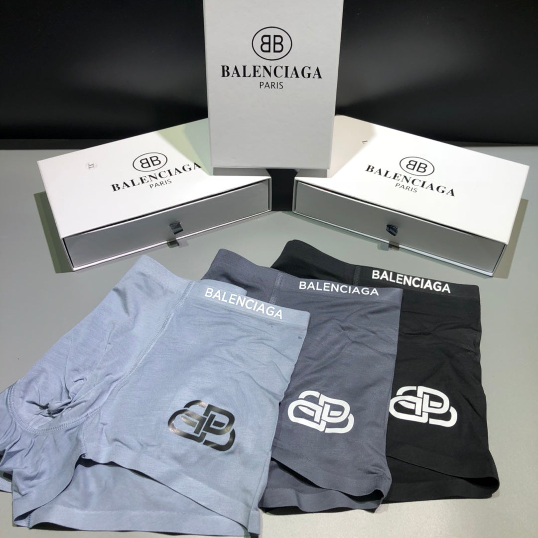 Balenciaga Grey Small Outline BB Boxer Briefs, image 6