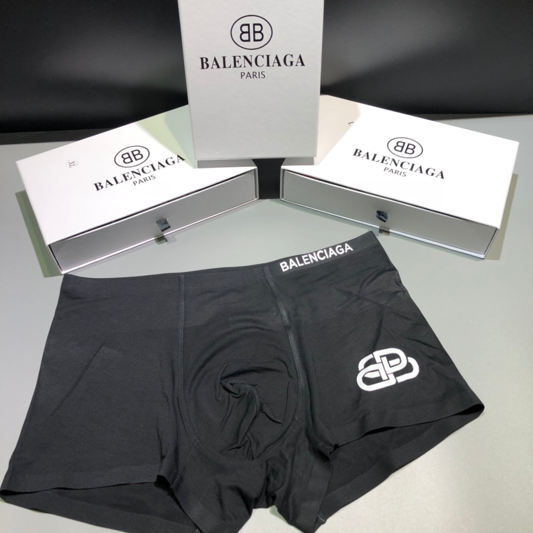 Balenciaga Grey Small Outline BB Boxer Briefs, image 3