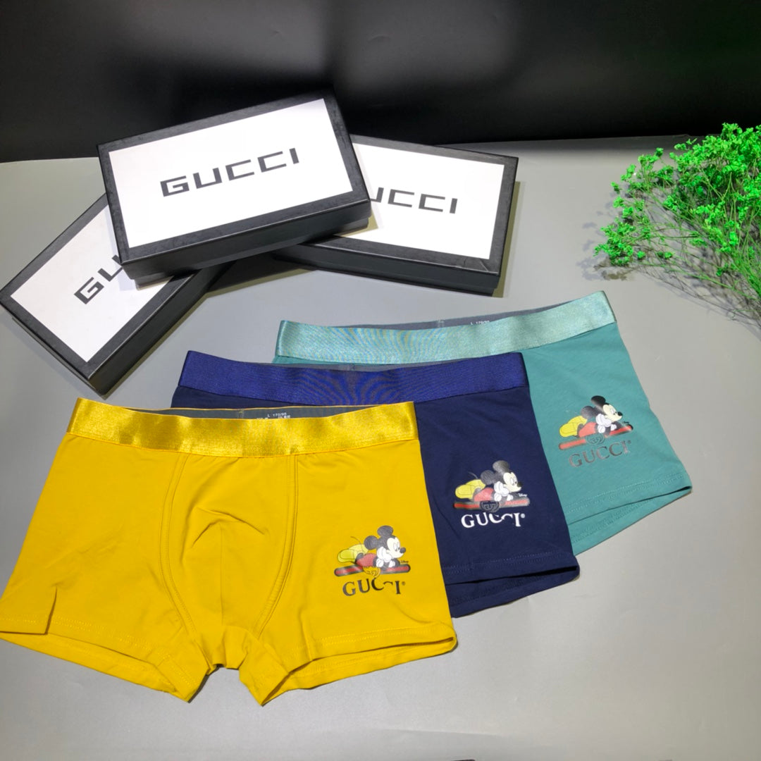 Gucci Black Small Character Motif Boxer Briefs, image 7