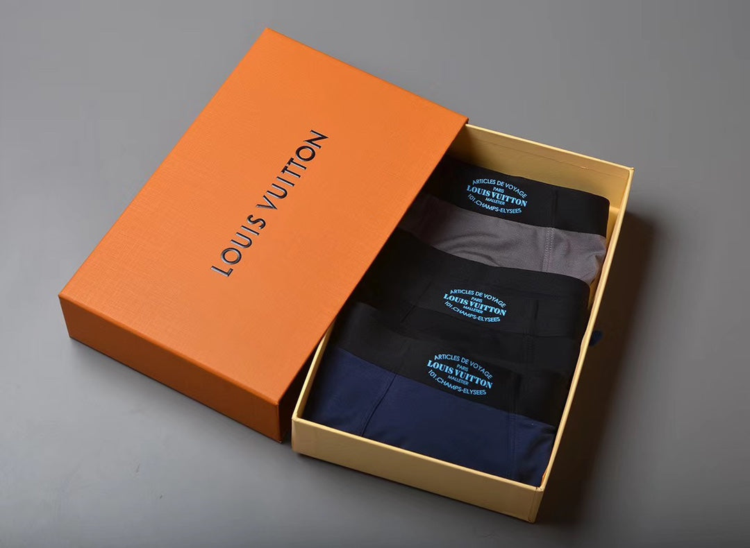 Louis Vuitton Boxed Navy Small Blue Waist Mark Boxer Briefs, image 1