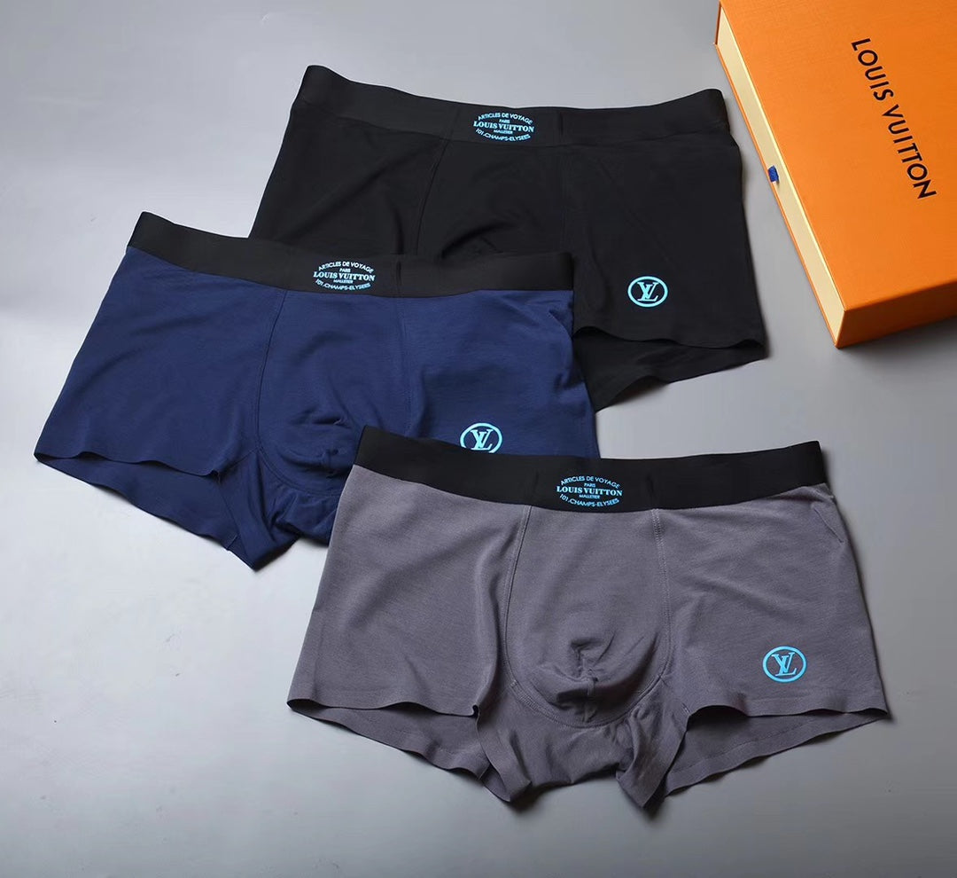 Louis Vuitton Boxed Navy Small Blue Waist Mark Boxer Briefs, image 2