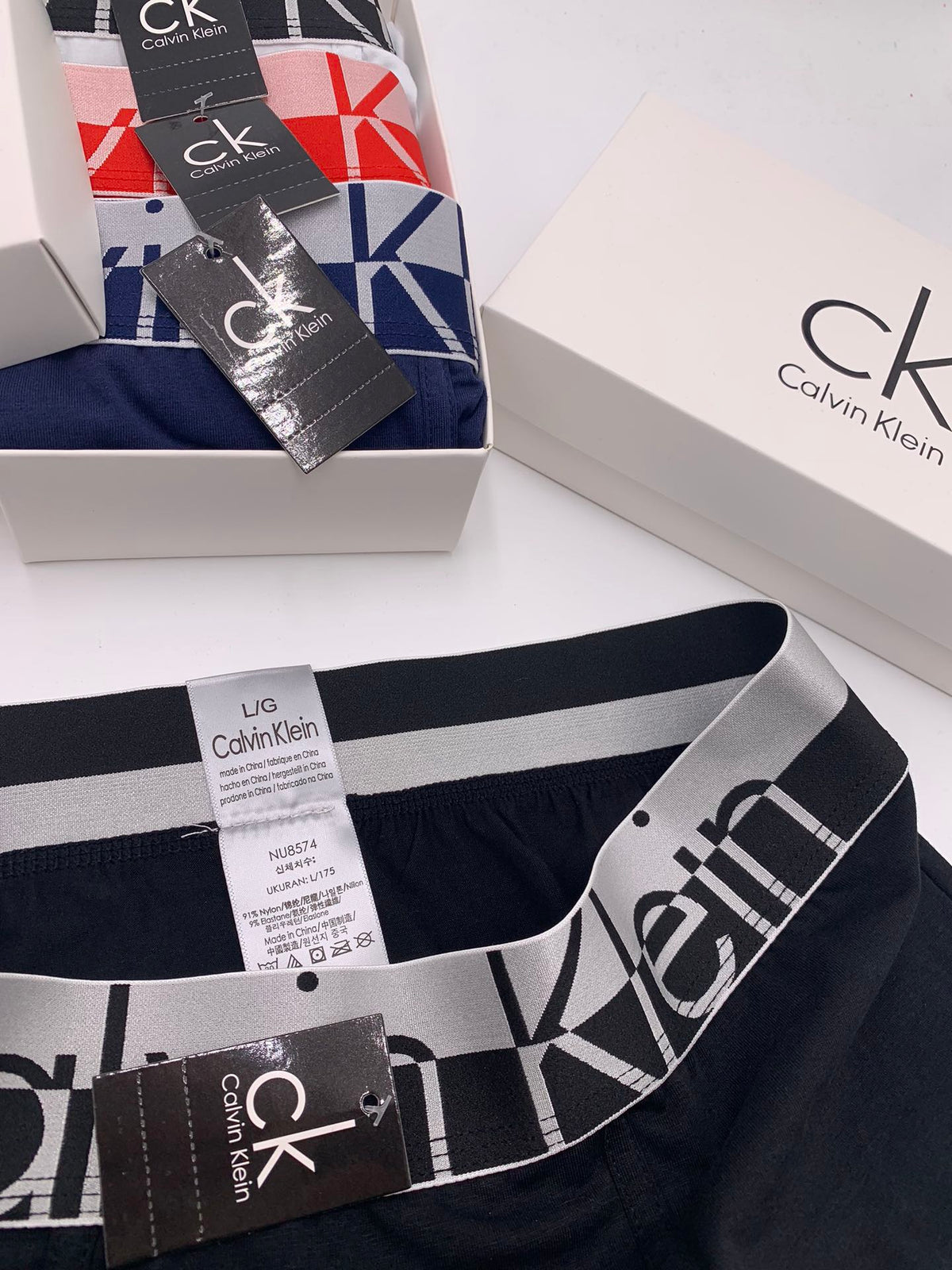 Calvin Klein Colour Stack Letter Waistbands Boxer Briefs, image 2