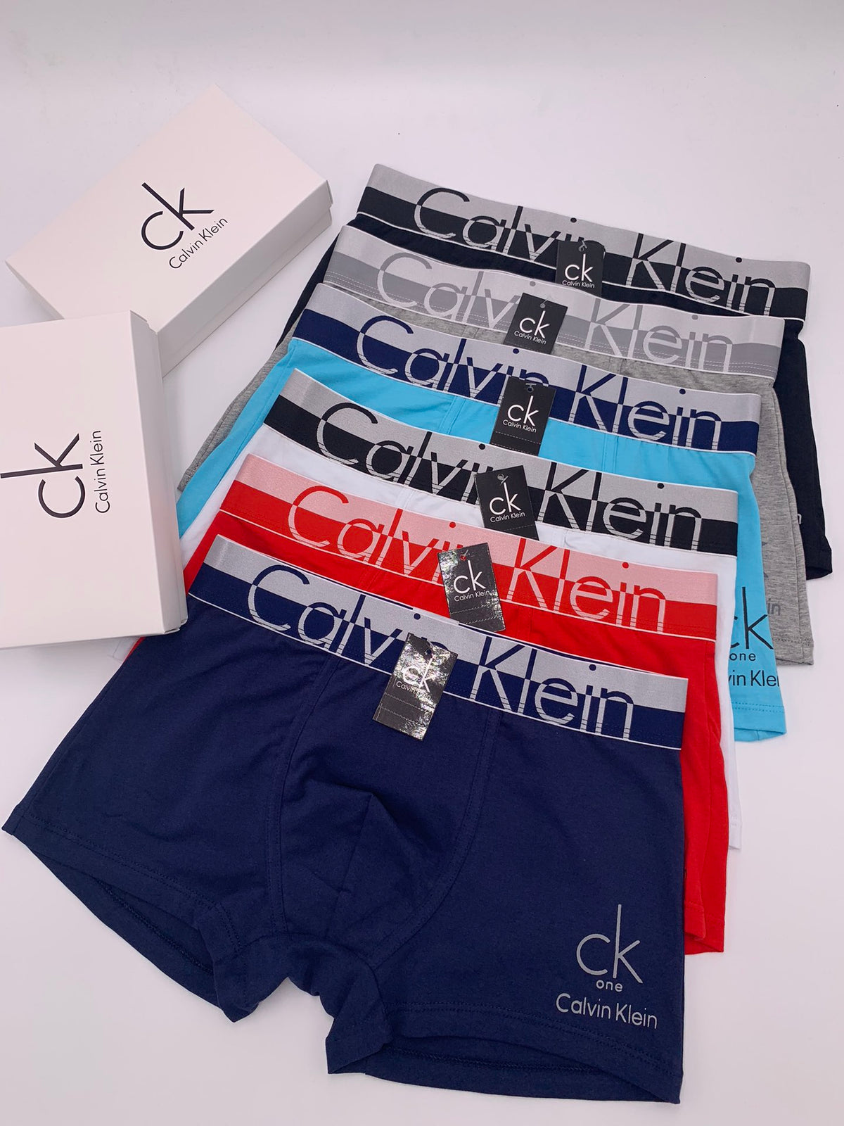 Calvin Klein Colour Stack Letter Waistbands Boxer Briefs, image 1