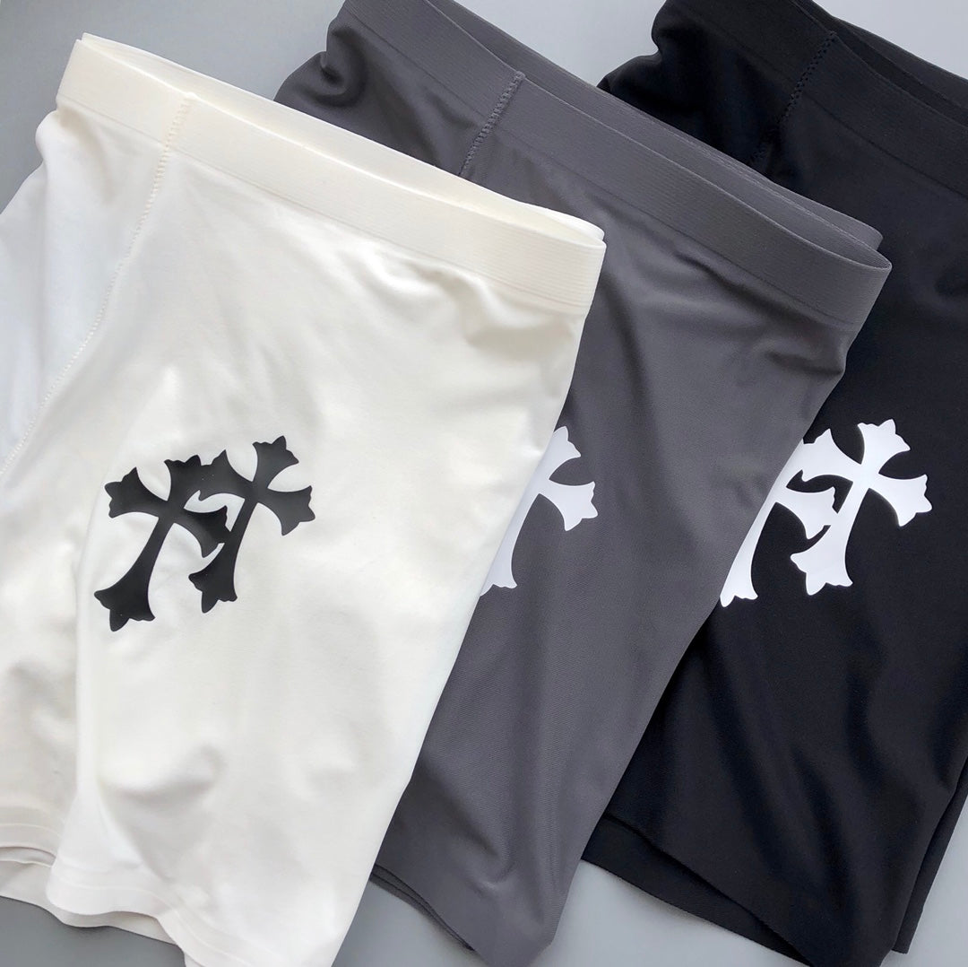 Chrome Hearts Black Grey White Large Cross Boxer Briefs, image 3