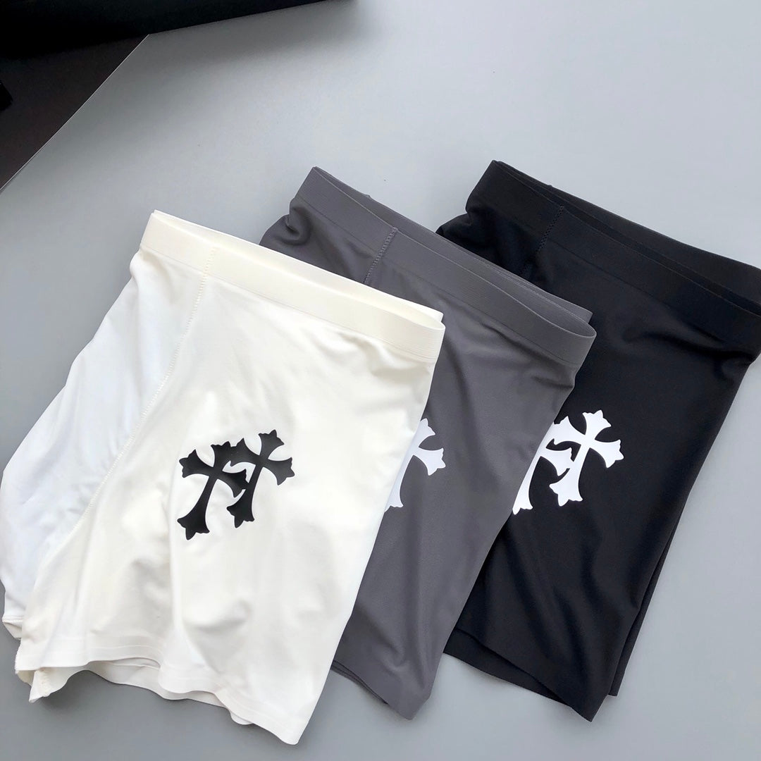 Chrome Hearts Black Grey White Large Cross Boxer Briefs, image 2