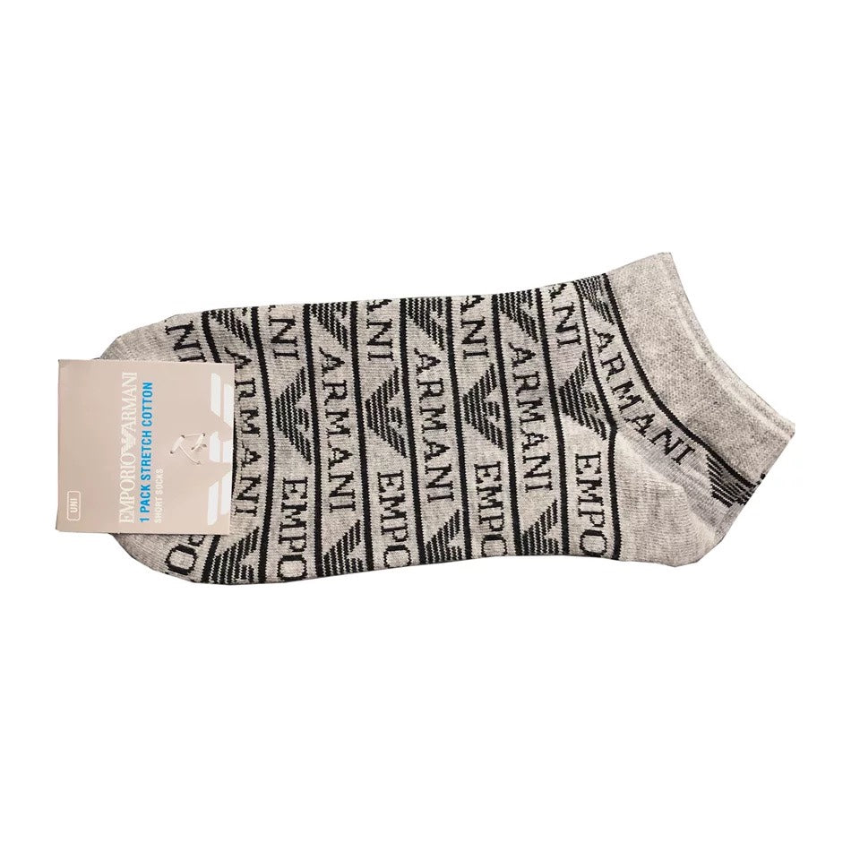 Armani Patterned Crew Socks, Box of 5 Pairs, gallery image 5