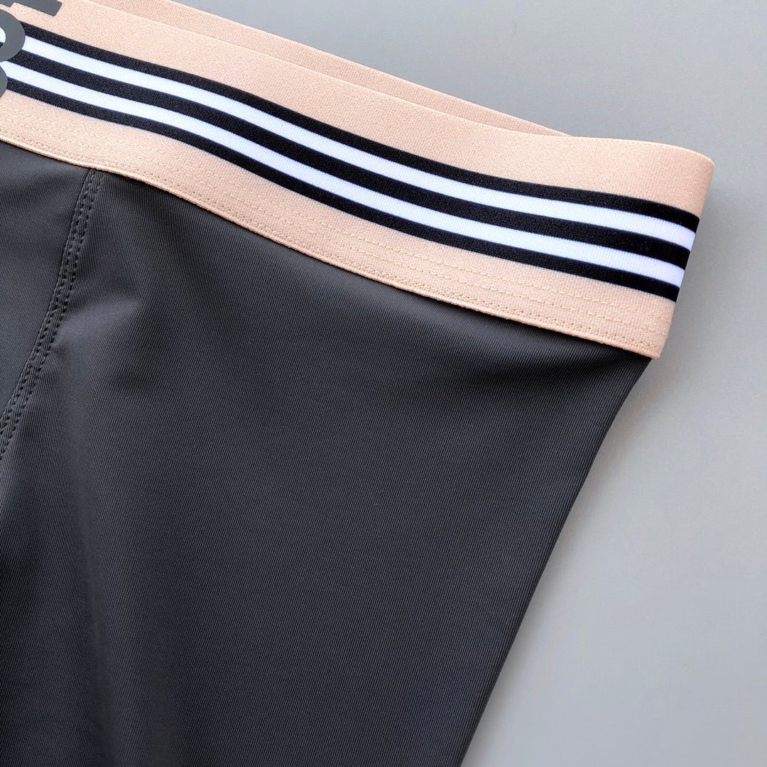 Burberry Red Navy Grey Fine Stripe Waist Boxer Briefs, image 7