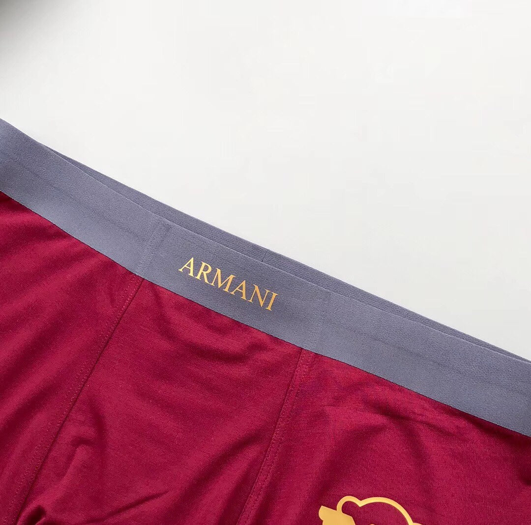 Emporio Armani White Navy Burgundy Gold Wing Boxer Briefs, image 17