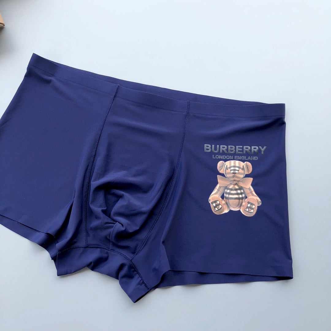 Burberry Black Red White Navy Bear Motif Boxer Briefs, image 5