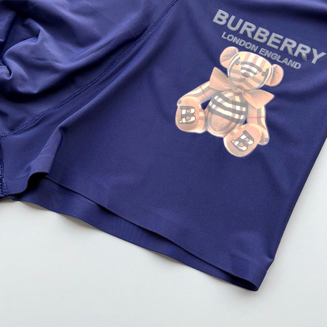 Burberry Black Red White Navy Bear Motif Boxer Briefs, image 7