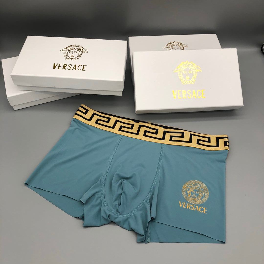 Versace Red Blue Gold Multiple Key Bands Boxer Briefs, image 6