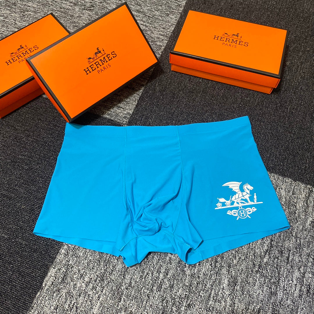 Hermès Boxed Bright Carriage Panels Boxer Briefs, image 3