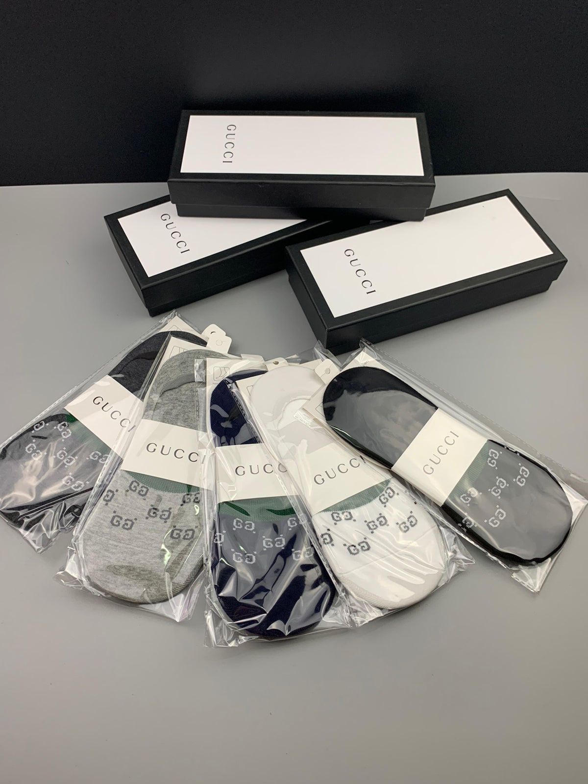 Gucci Camouflage Packaged Low Opening No-Show Socks, image 2