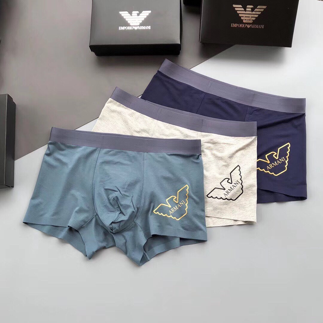 Armani Outline Eagle Boxer Briefs, Box of 3, gallery image 2