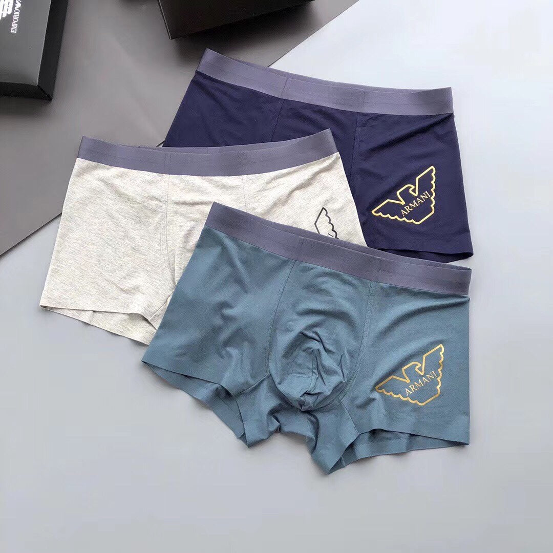 Armani Outline Eagle Boxer Briefs, Box of 3, gallery image 1