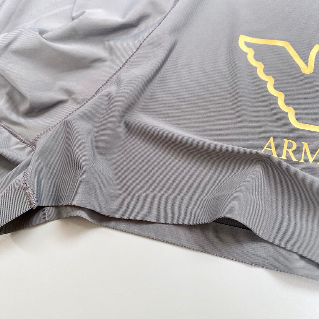Emporio Armani Blue Grey Large Outline Wing Boxer Briefs, image 6