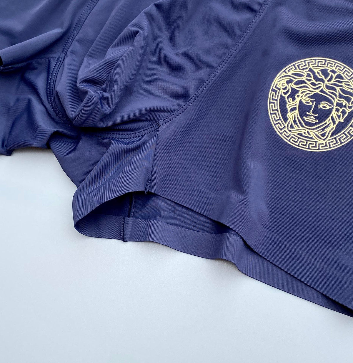 Versace Burgundy Grey Blue Large Round Face Boxer Briefs, image 8