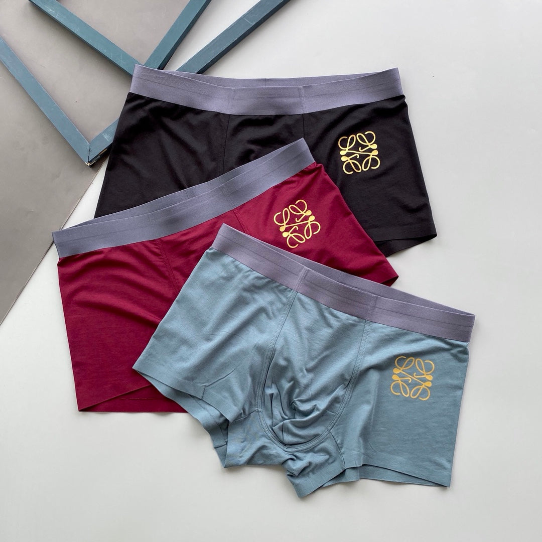 LOEWE Gold-Tone Anagram Boxer Briefs, gallery image 4