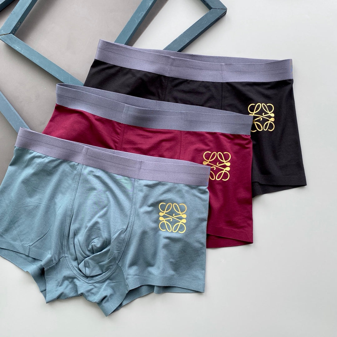 LOEWE Gold-Tone Anagram Boxer Briefs, gallery image 1