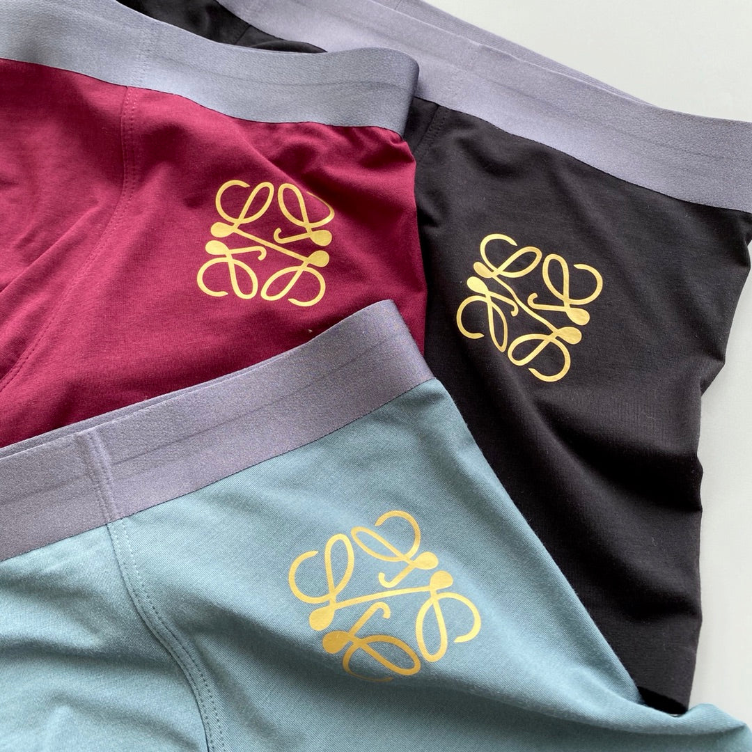 LOEWE Gold-Tone Anagram Boxer Briefs, gallery image 3