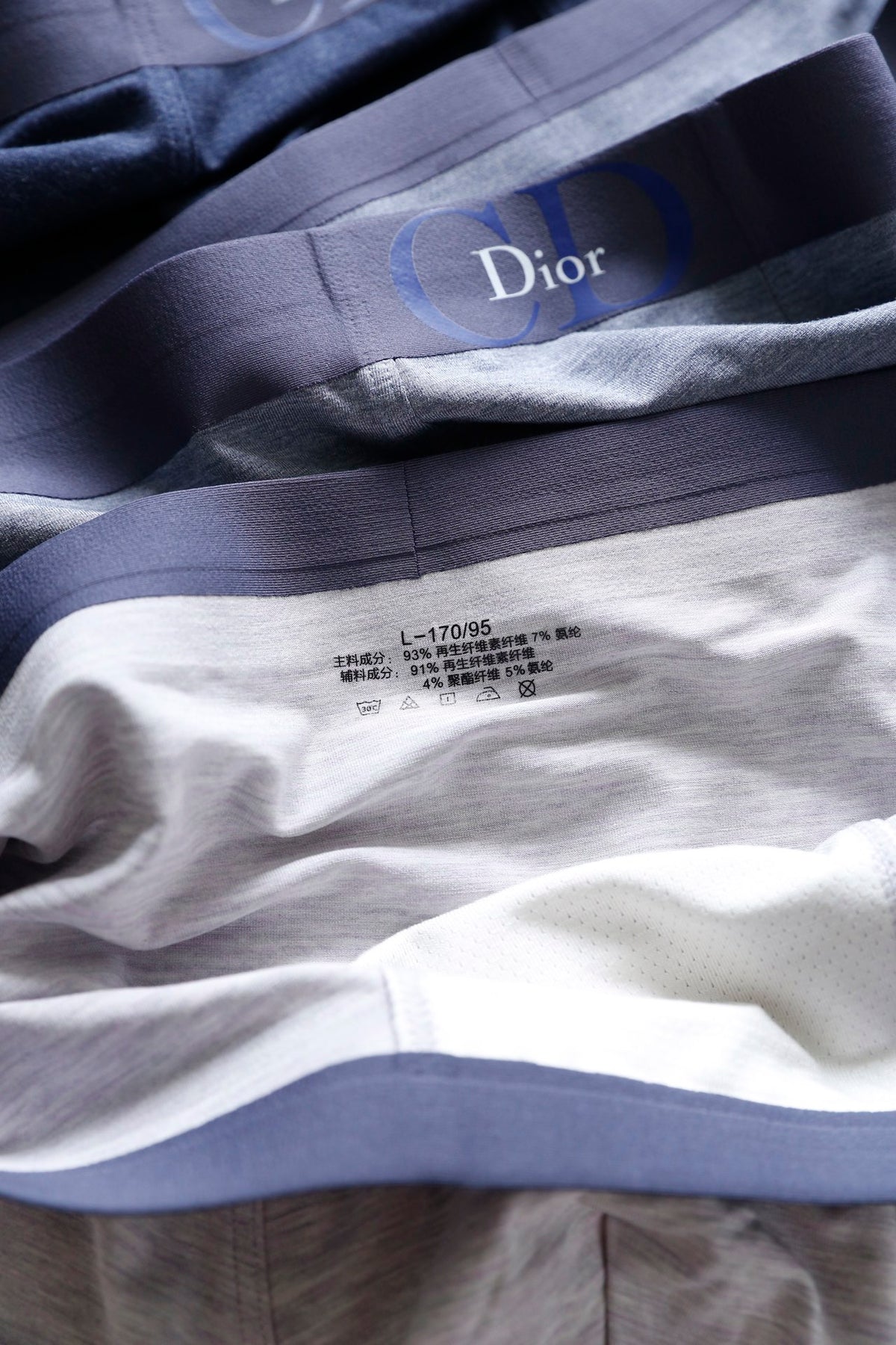 Dior White Narrow Dark Waist Boxer Briefs, image 5