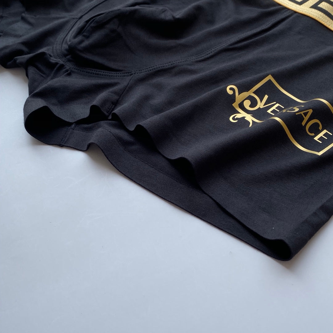 Versace Blue Black Gold Key Fronts Boxer Briefs, image 8