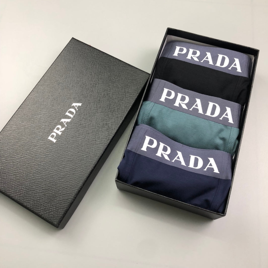 Prada Black White Crest Motif Boxer Briefs, image 9