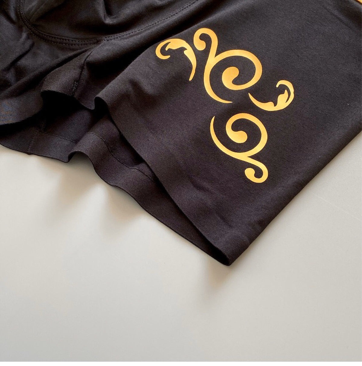 Versace Black Gold Key Decorative Curl Boxer Briefs, image 7