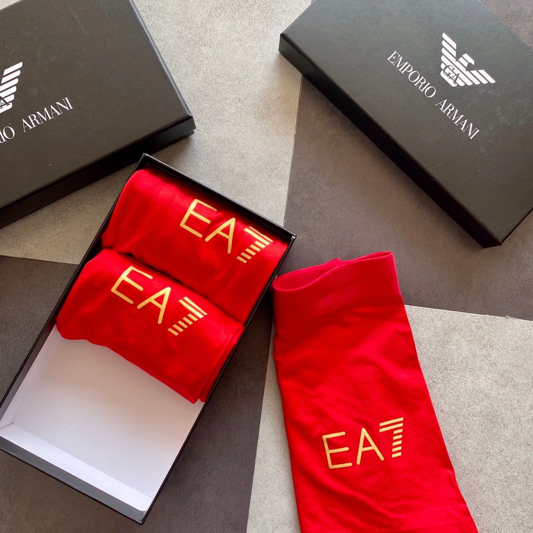 Emporio Armani Red Folded Small EA7 Boxer Briefs, image 6