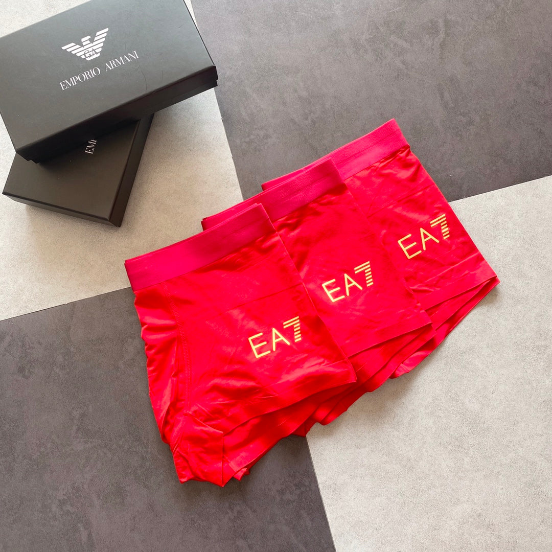 Emporio Armani Red Folded Small EA7 Boxer Briefs, image 5