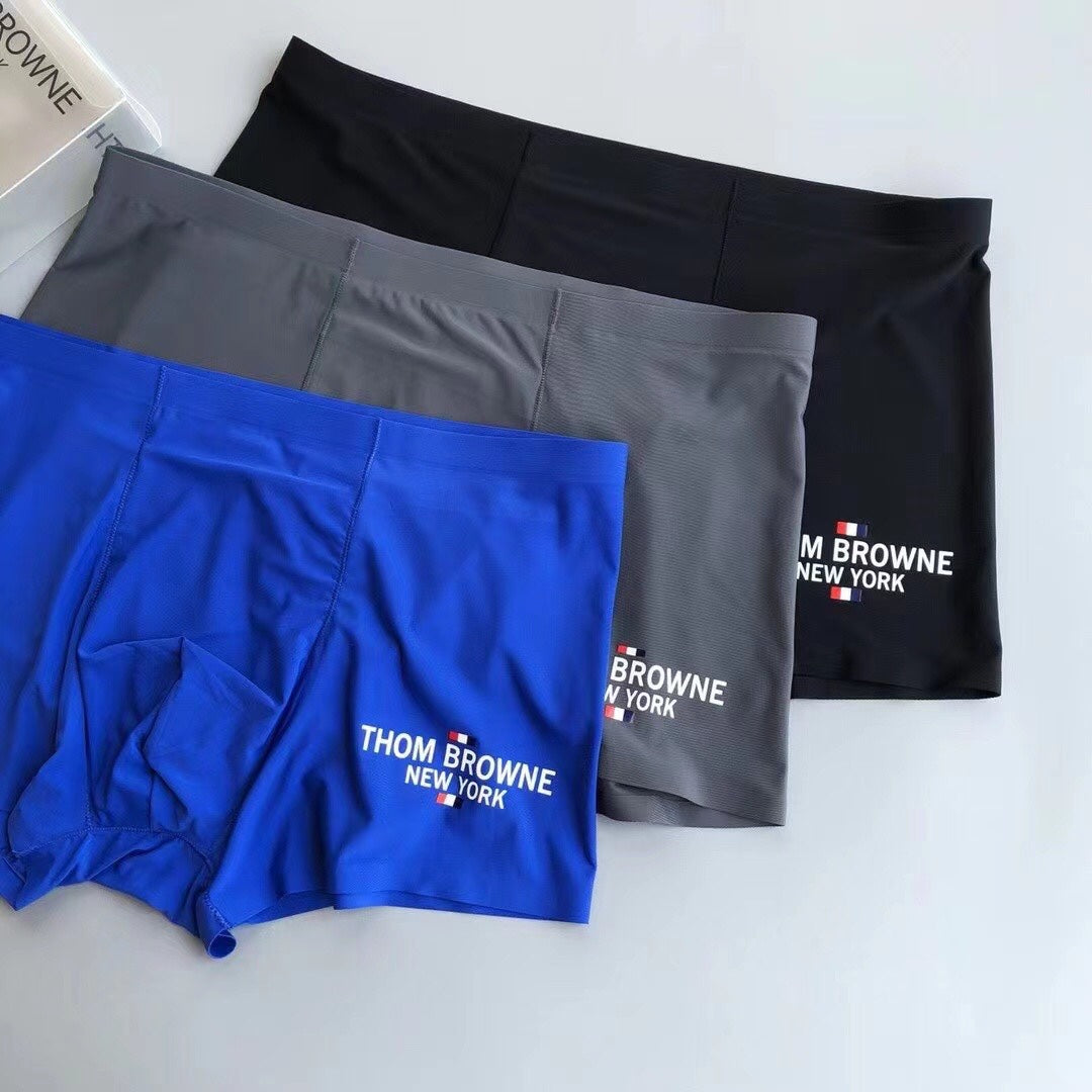 Thom Browne Small Wordmark Colour-Mix Boxer Briefs, gallery image 1