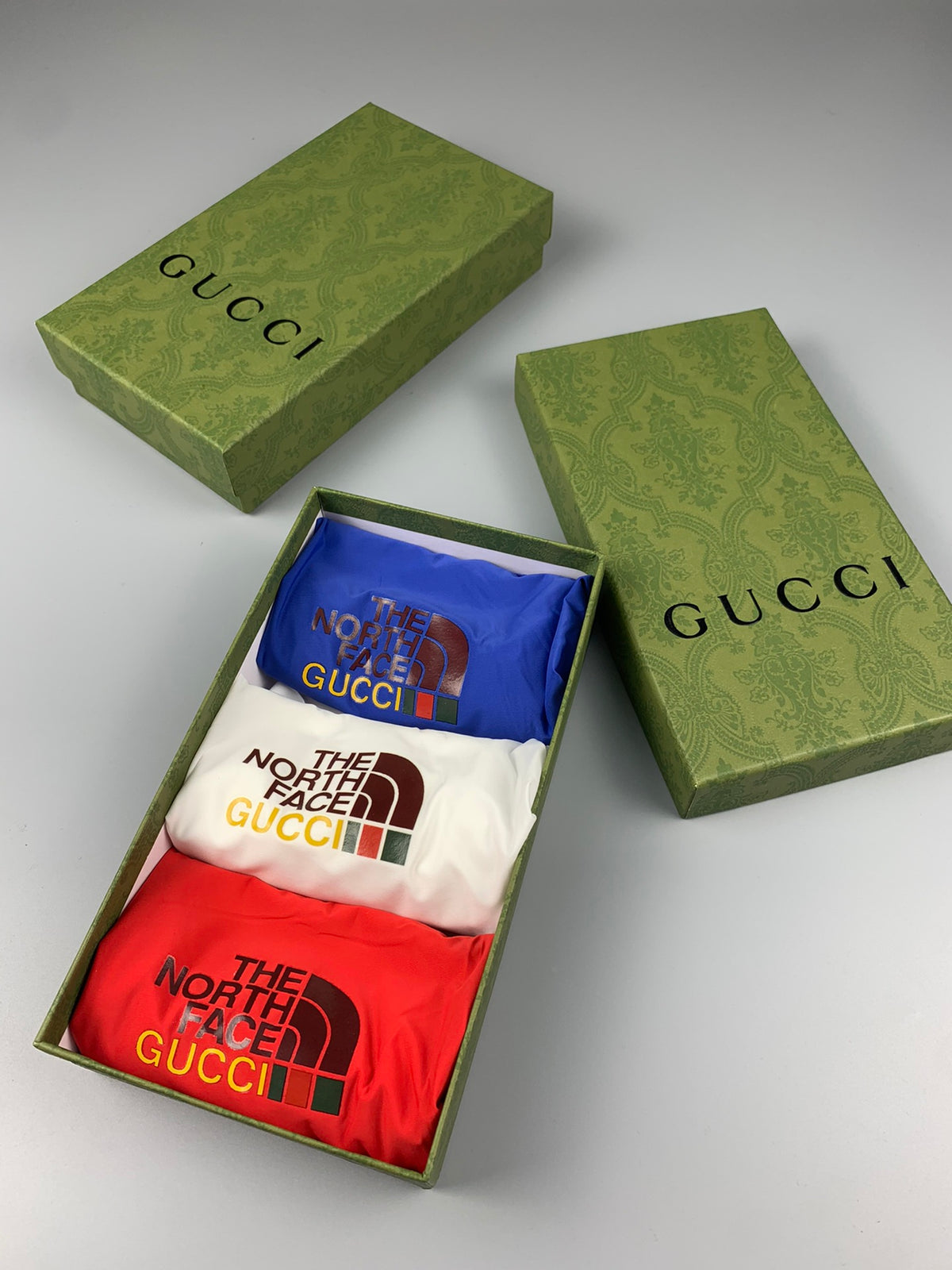 Gucci White Red Grey Small Animal Motif Boxer Briefs, image 6