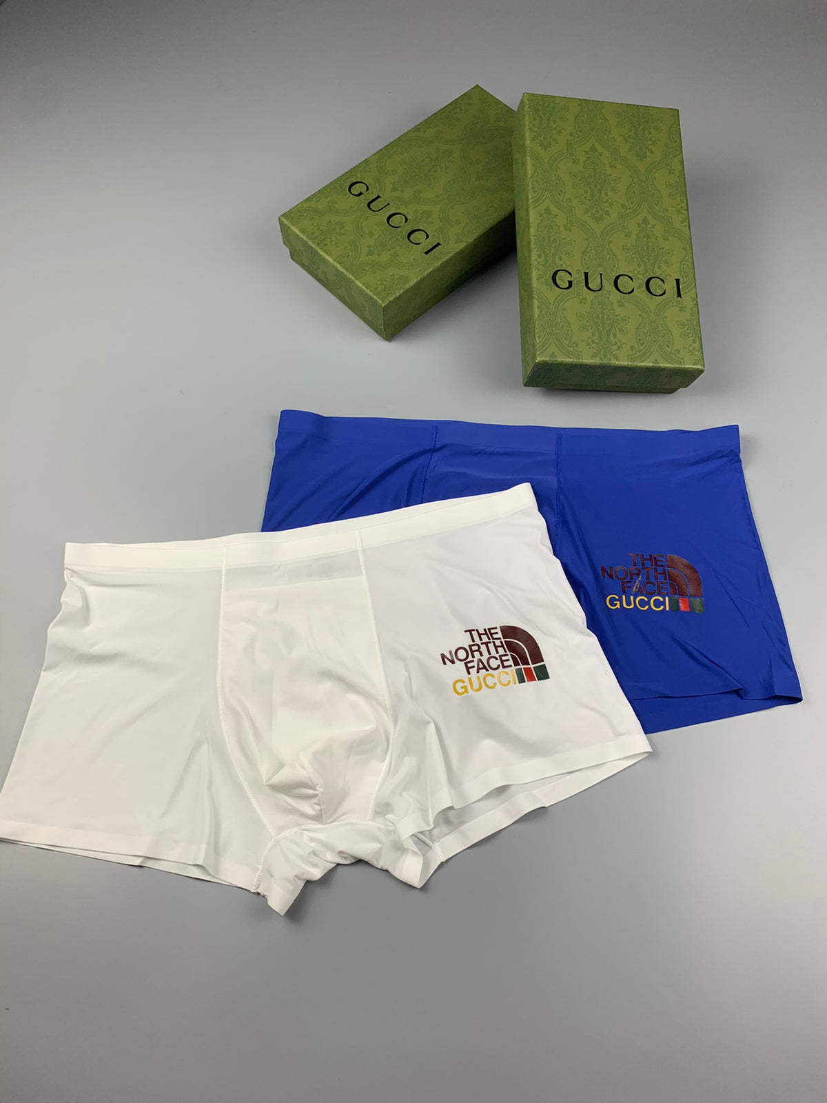 Gucci White Red Grey Small Animal Motif Boxer Briefs, image 3